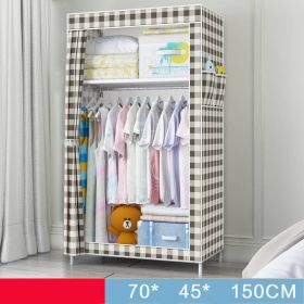 Single Dormitory Dust Closed Wardrobe (Option: Side pull square)