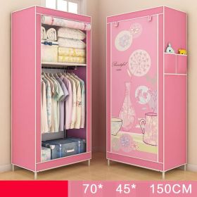 Single Dormitory Dust Closed Wardrobe (Option: Rolling shutter pink memory)