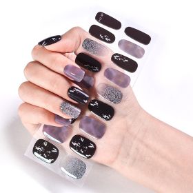 Removable Wear Nail Stickers Full Stickers (Option: JK214)