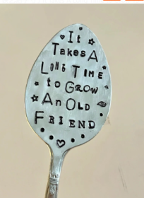 It Takes A Long Time To Cultivate An Old Friend Garden Metal Spoon Marker (Option: 3 Style)