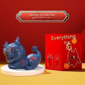 Cute Everything Xinglong Creative Zodiac Dragon Ornaments (Option: Cx291 Chinese Blue Color Box-As Shown In Figure)