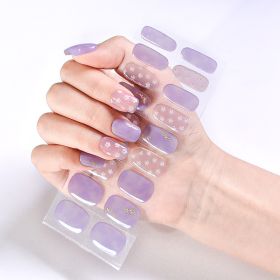 Removable Wear Nail Stickers Full Stickers (Option: JK194)