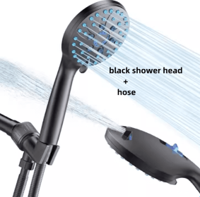 Multifunctional Shower With Pressurized Nozzle And Nozzle (Option: black Type B)