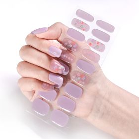 Removable Wear Nail Stickers Full Stickers (Option: JK219)