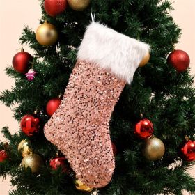 New Sequin Large Christmas Stockings (Option: Rose Gold Christmas Stockings)