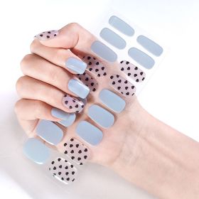 Removable Wear Nail Stickers Full Stickers (Option: JK218)