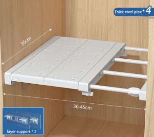 Wardrobe Cabinet Compartment Telescopic Storage Shelf (Option: 35cm-30to45cm)