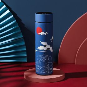 Chinese Style Retro Cup Ins Feng Guochao (Option: Chinese style blue-USB)