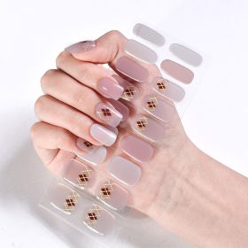 Removable Wear Nail Stickers Full Stickers (Option: JK209)