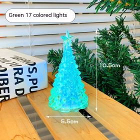 Christmas Gradient Ambience Light Small Night Lamp Electronic Colorful (Option: Green Colorful Light)