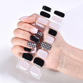 Removable Wear Nail Stickers Full Stickers (Option: JK199)