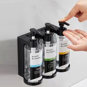 Punch-free Wall-mounted Manual Soap Dispenser (Option: Transparent C Style)