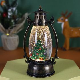 Christmas Clothes Crystal Ball Luminous Oil Lamp (Option: Oil Lamp Christmas Tree)