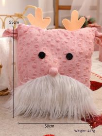 Cute Elk Santa Claus Prop Decoration (Option: Pink Elk)