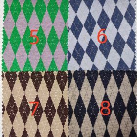 Yarn-dyed Jacquard Checkerboard Checked Men's And Women's Luggage Fabric Knitted (Option: Color5-1m)