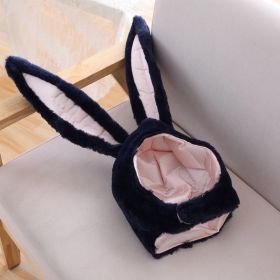 Bunny Ears Hat Headgear Photo Props (Option: Navy Blue-Average Size)