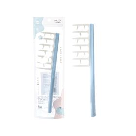 Root Broken Hair Finishing Solution Width Teeth Styling Comb (Color: Blue)