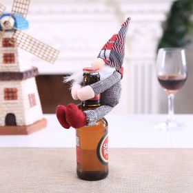 Christmas Decoration Supplies Santa Claus Bottle Cap (Option: GJT158 Gray)