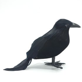 Halloween Crow Table Decorative Ornament (Option: A Straight Crow)