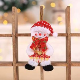 Christmas Decorations Small Gifts For Children Doll Ornaments (Option: BC29 Snowman Button Doll)