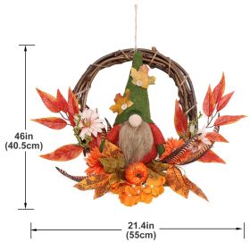 Thanksgiving Nordic Harvest Festival Faceless Elderly Doll Decoration Garland (Option: A Nordic Harvest Garland)