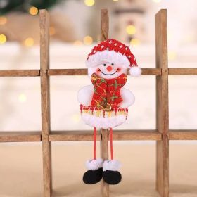 Christmas Decorations Small Gifts For Children Doll Ornaments (Option: BC56 Snowman Lanyard Doll)