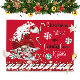 Christmas Decoration Cartoon Antifouling Insulation Placemat (Option: Forest Man Placemat)