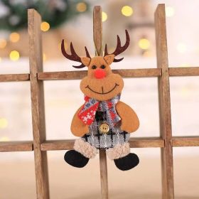 Christmas Decorations Small Gifts For Children Doll Ornaments (Option: BC30 Deer Button Doll)