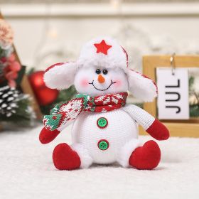 Christmas Decorations Cartoon Old Snowman Doll Christmas Tree Pendant (Option: DBJ107 Snowman)