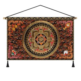 Fabrics Hanging Picture Bedside Retro Ethnic Style Cloth Painting (Option: Figure C-Width 65cm Height 45cm)