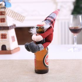 Christmas Decoration Supplies Santa Claus Bottle Cap (Option: GJT157 Red)