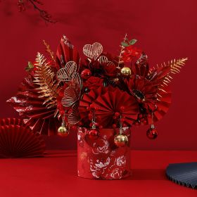 Year Of The Dragon New Year Spring Festival Supplies Decoration Ornaments (Option: Full Of Blessings)