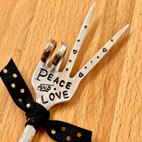 Christmas Decorative Creative Decorative Fork (Option: Peace And Love)