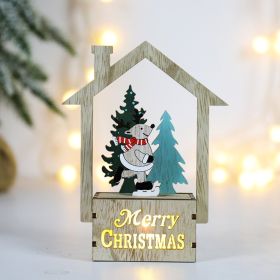 Christmas Decorations Wooden Scene Layout (Option: Small Elk)