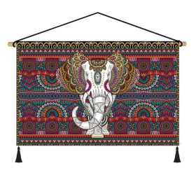 Fabrics Hanging Picture Bedside Retro Ethnic Style Cloth Painting (Option: Figure N-Width 65cm Height 45cm)