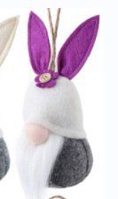 Easter Bunny Variety Of Wool Ornaments (Color: Purple)