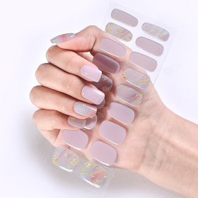 Removable Wear Nail Stickers Full Stickers (Option: JK201)