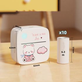 Student HD Wrong Question Printer Portable Mini Learning Machine (Option: Pink Plus Plain Paper X10)