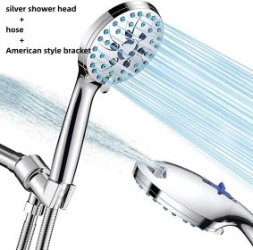 Multifunctional Shower With Pressurized Nozzle And Nozzle (Option: silver Type C)