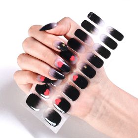 Removable Wear Nail Stickers Full Stickers (Option: JK204)