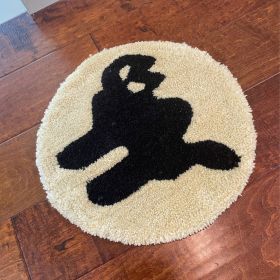 Living Room Bedroom Door Mat (Option: Halloween Black Cat Mat-60X60cm)