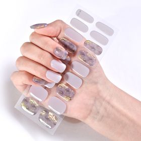 Removable Wear Nail Stickers Full Stickers (Option: JK210)