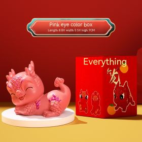 Cute Everything Xinglong Creative Zodiac Dragon Ornaments (Option: Cx291 Pink Color Box-As Shown In Figure)