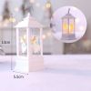 1pc Christmas Lantern Decoration; Vintage Style Hanging Electric Candle Oil Lamp; Christmas Ornaments For Tables & Desks; Holiday Home Decor