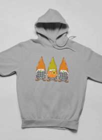 Pumpkin Gnomes Fall Hoodie (Color: Athletic Heather, size: XXX-Large)