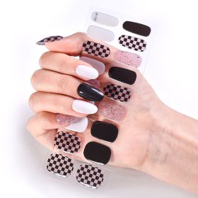 Removable Wear Nail Stickers Full Stickers (Option: JK202)