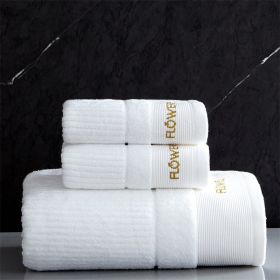 Hotel Style High-end Towels And Bath (Option: White-34x76)