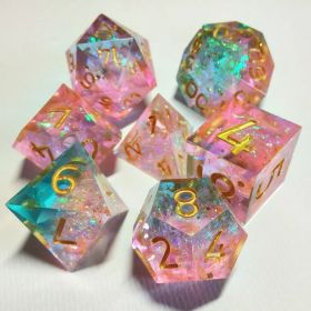 Gradual Blue Dice Prop Toy (Option: 7grain velvet bag)