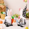 1pc; Easter Bell Rabbit Ear Hat Gnome Doll With Carrot; Easter Ornaments; Holiday Accessory; Birthday Party Supplies; Room Decor; Easter Gifts; Home D