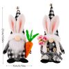 1pc; Easter Bell Rabbit Ear Hat Gnome Doll With Carrot; Easter Ornaments; Holiday Accessory; Birthday Party Supplies; Room Decor; Easter Gifts; Home D